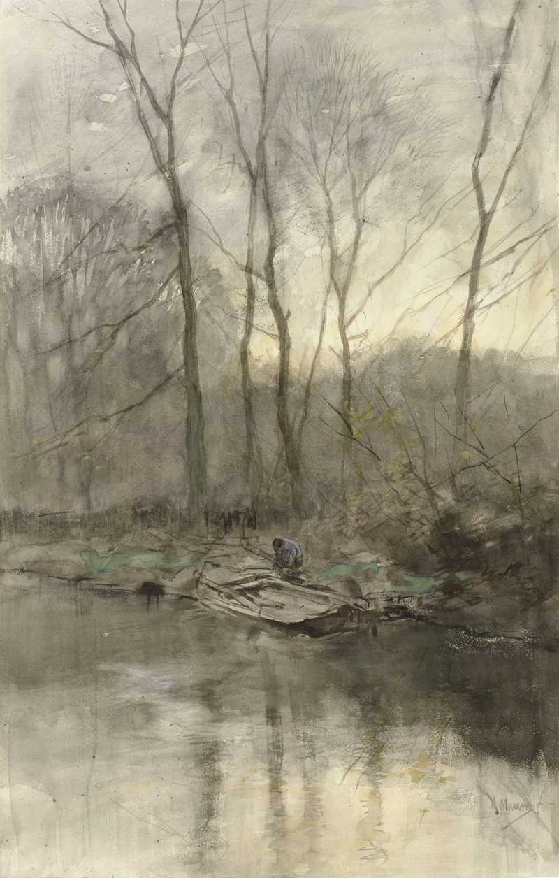Waldrand auf dem Wasser