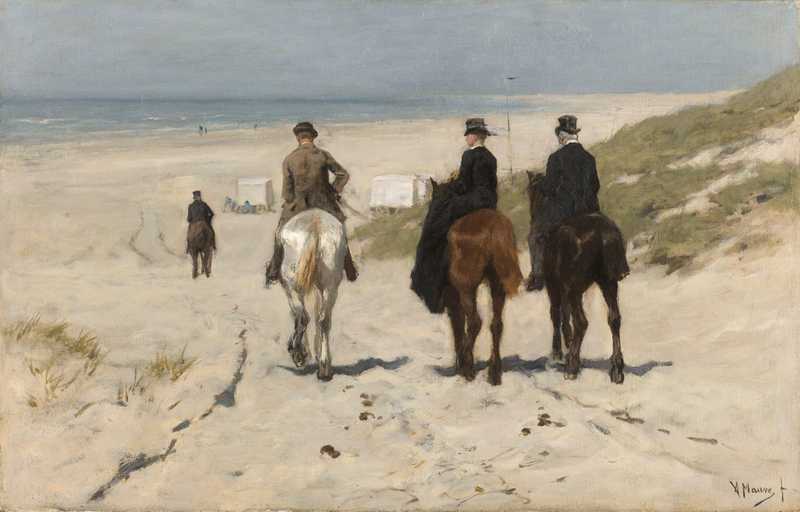 Morgen Fahrt am Strand entlang