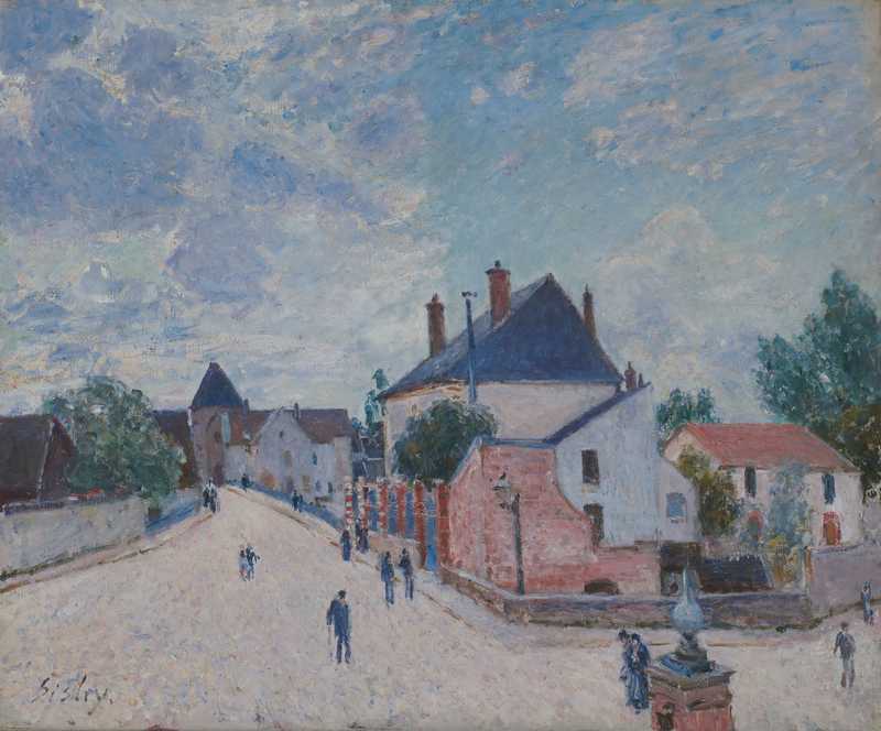 Straße in Moret